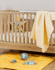 Three Layered Muslin Blanket / Mustard Aztec