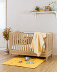 Three Layered Muslin Blanket / Mustard Aztec