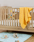 Three Layered Muslin Blanket / Mustard Elephant
