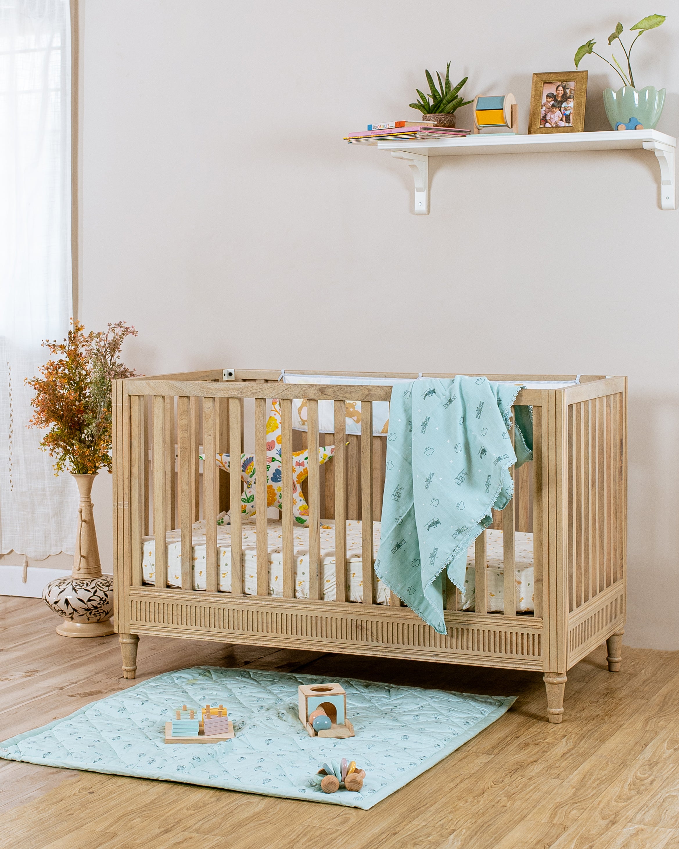 Three Layered Muslin Blanket / Denim Aeroplane