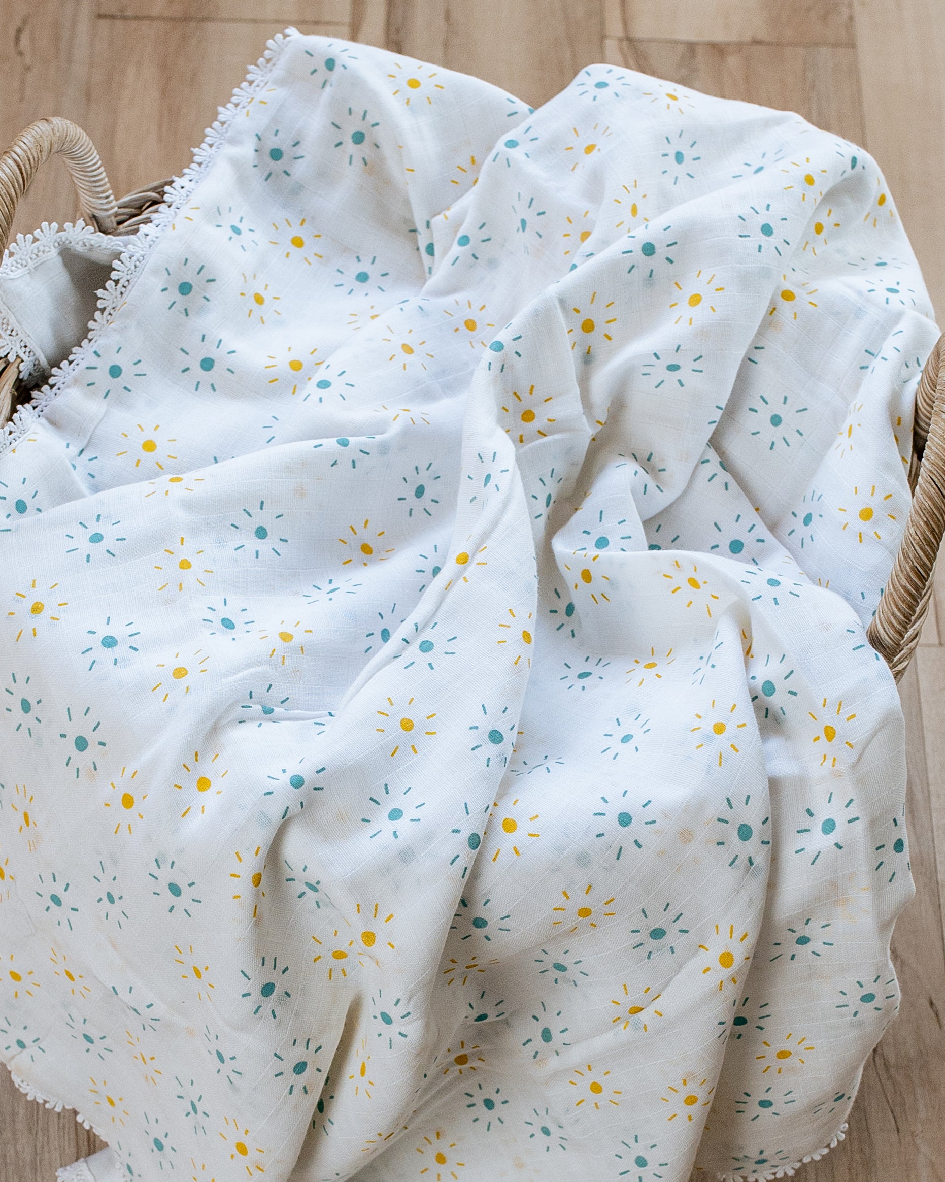 Three Layered Muslin Blanket / Denim Sun