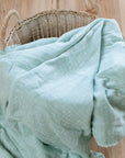 Three Layered Muslin Blanket / Mint Waves