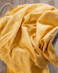 Three Layered Muslin Blanket / Mustard Elephant