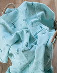 Three Layered Muslin Blanket / Denim Aeroplane