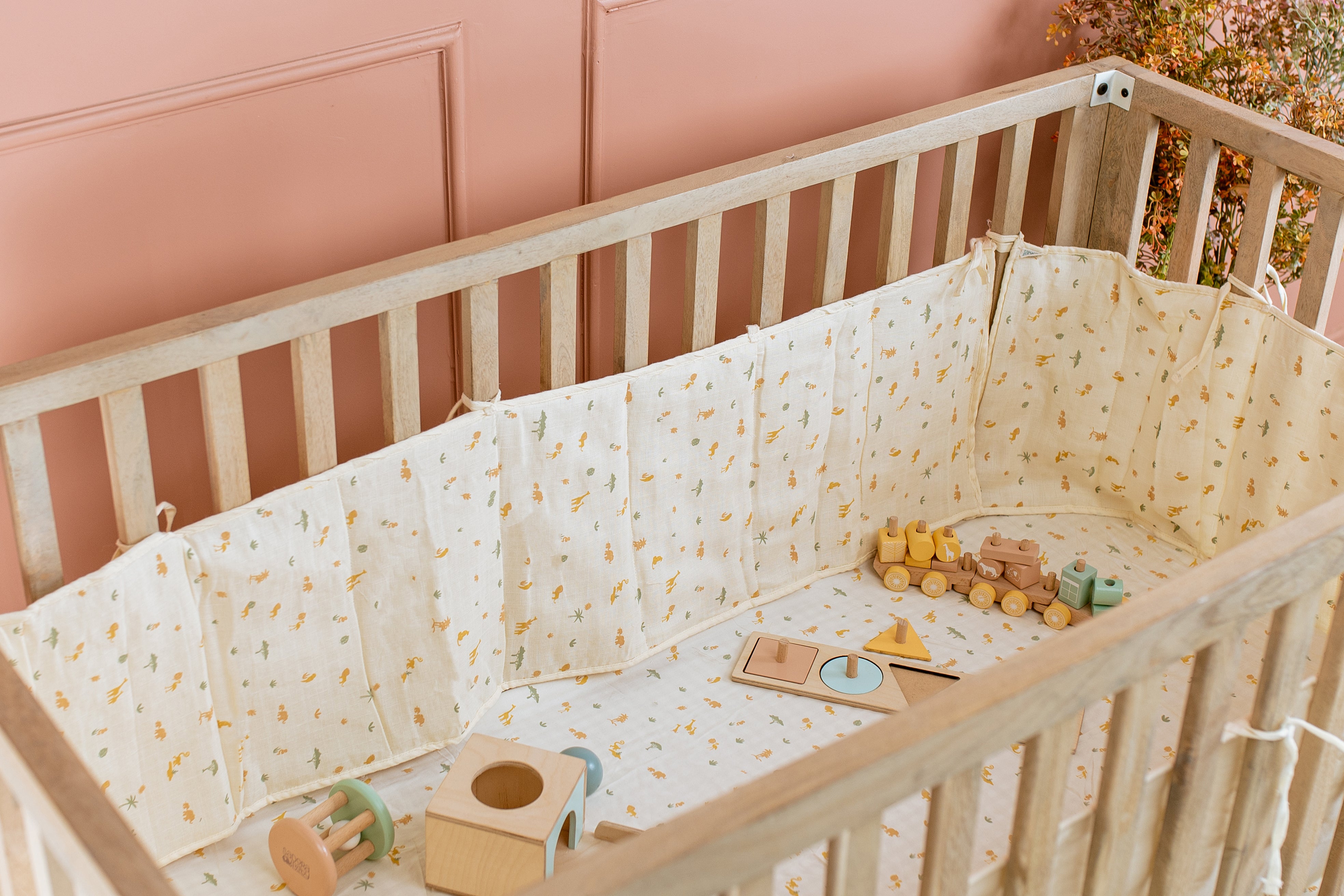 Cot Bumper / Mustard Savanna