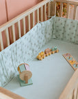 Cot Bumper / Mint Starfish