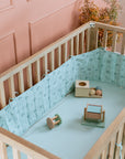 Cot Bumper / Denim Hot Air Balloon