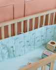 Cot Bumper / Denim Aeroplane