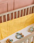 Cot Bumper / Mustard Elephant