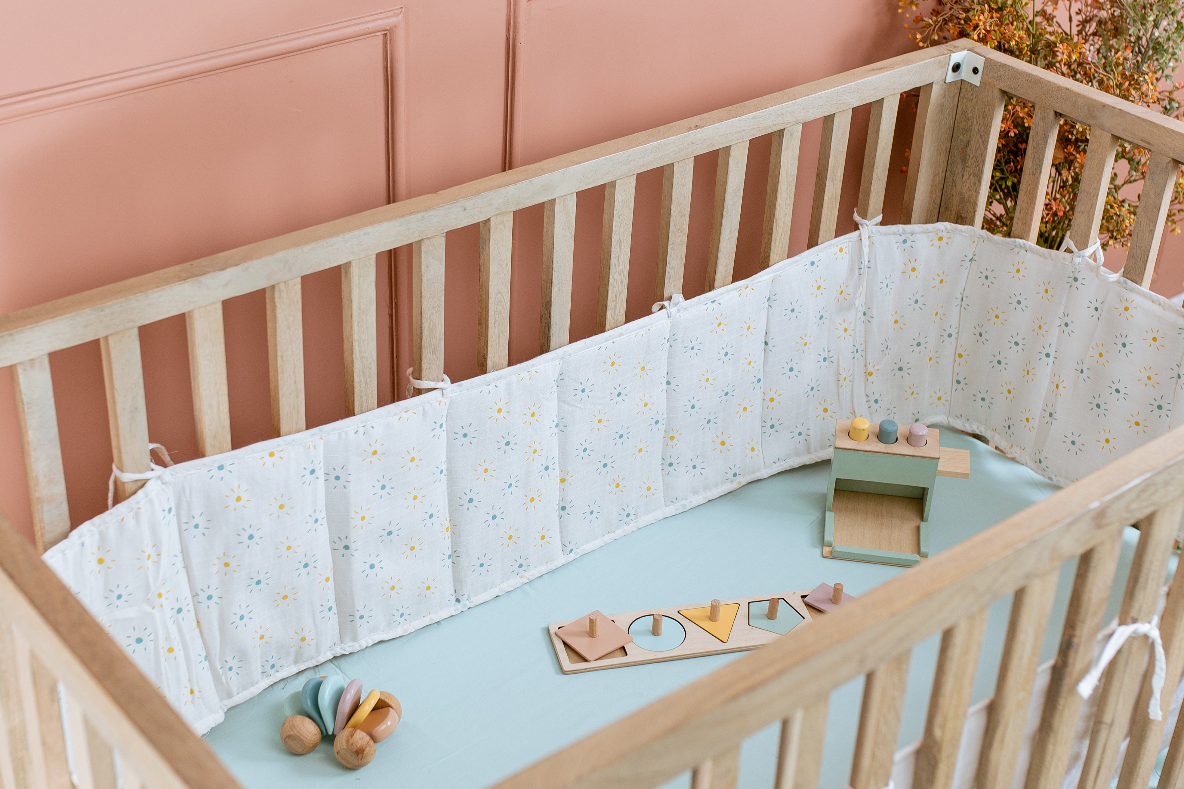 Cot Bumper / Denim Sun