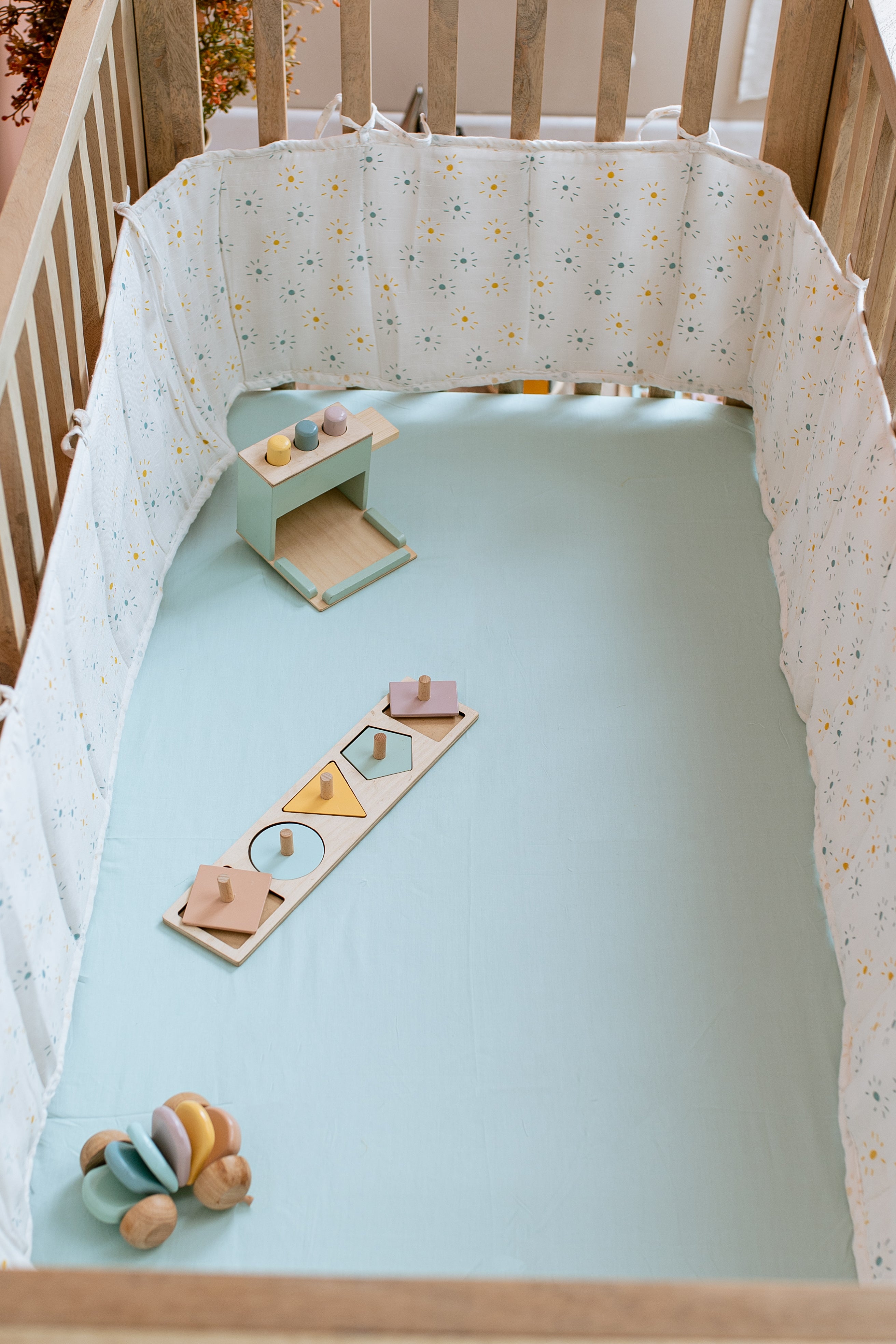 Cot Bumper / Denim Sun