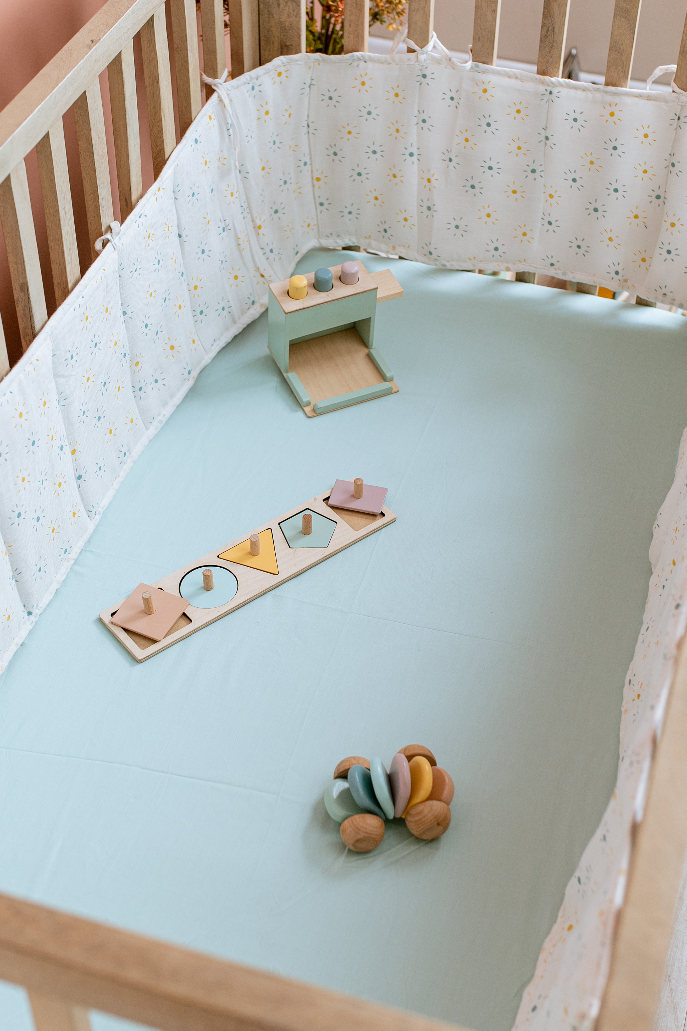 Cot Bumper / Denim Sun