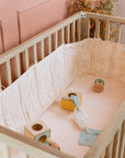 Cot Bumper / Blush Daisy