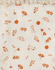 Three Layered Muslin Blanket / Blush Hedgehog