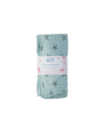 Three Layered Muslin Blanket / Mint Starfish