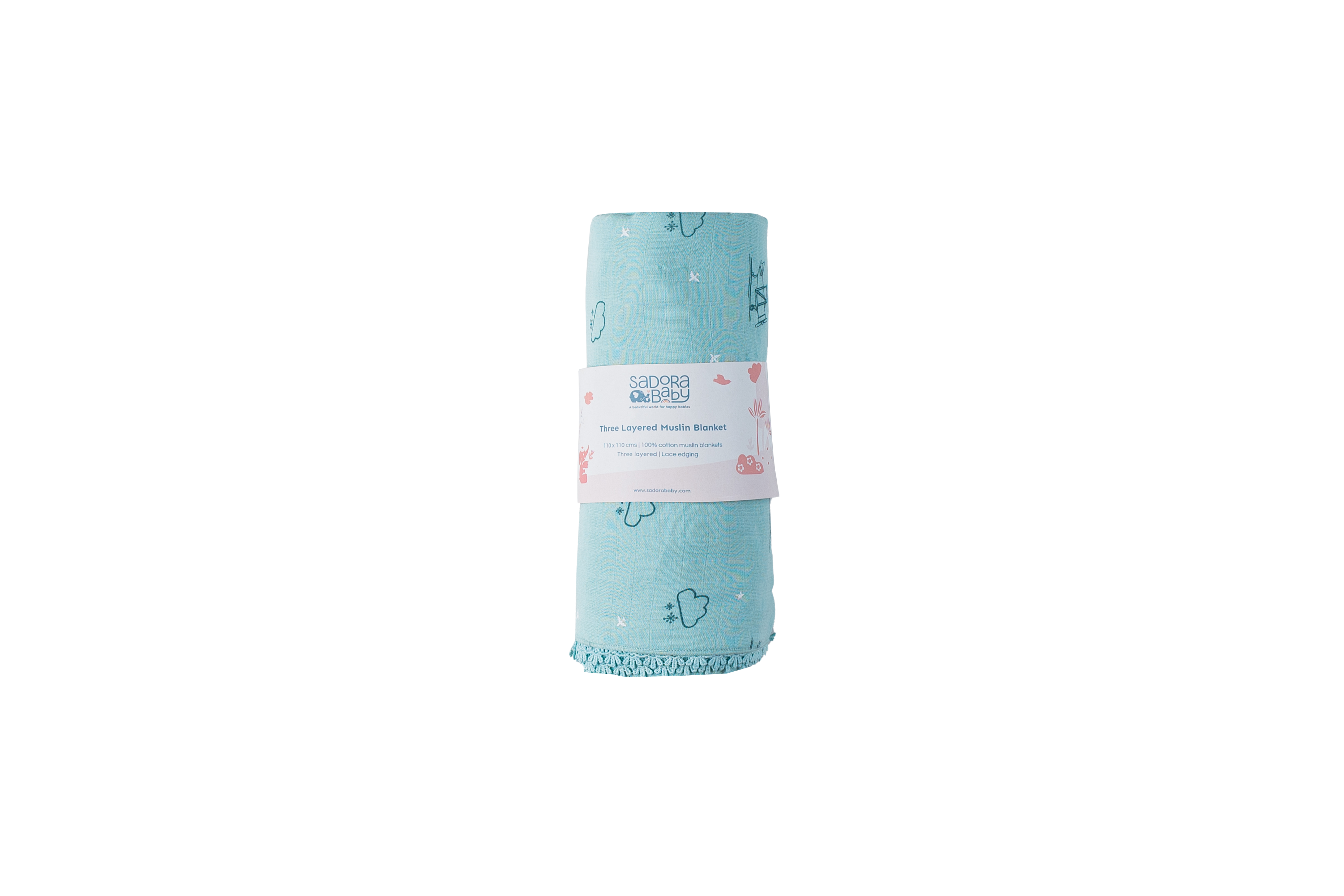 Three Layered Muslin Blanket / Denim Aeroplane