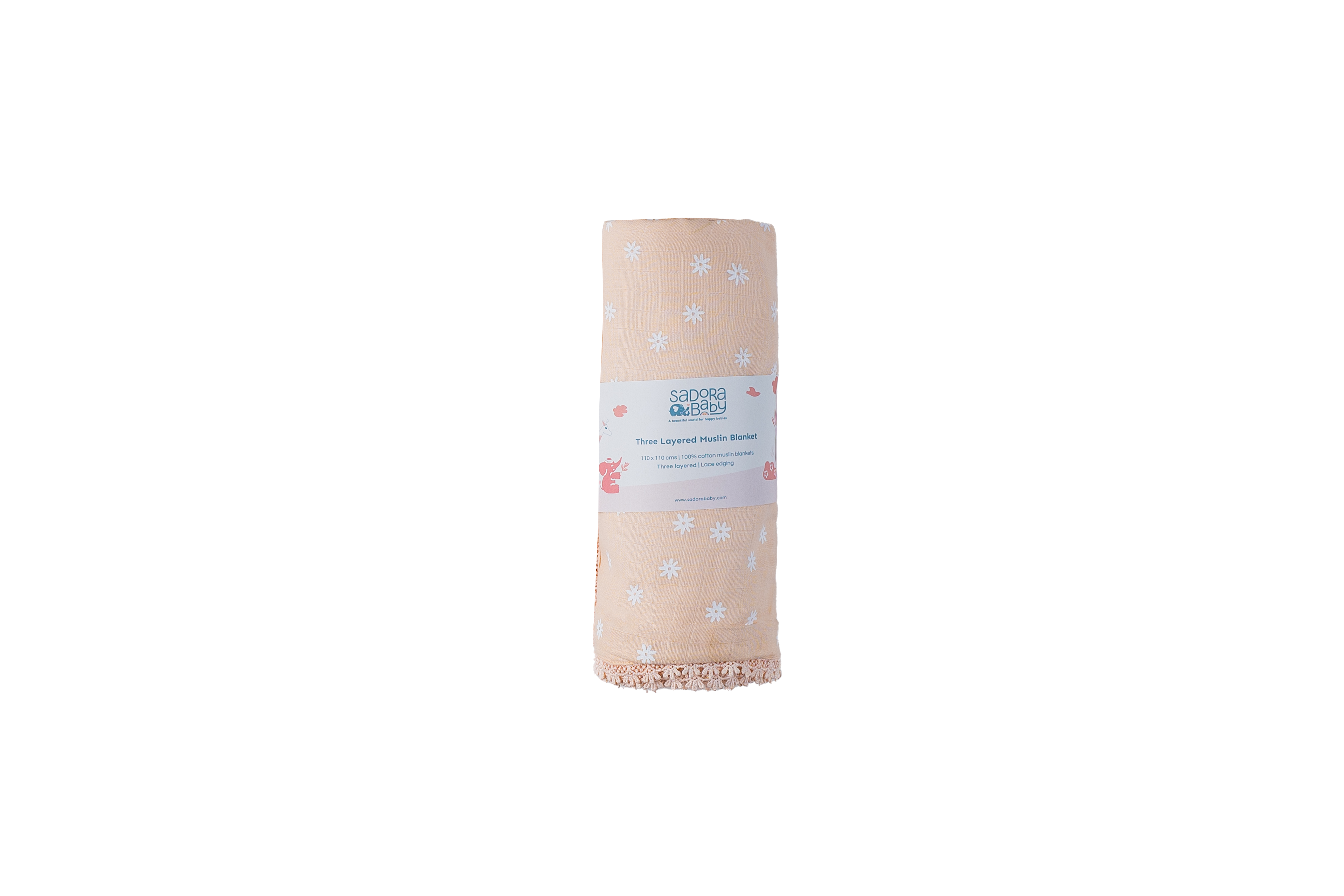 Three Layered Muslin Blanket - Daisy