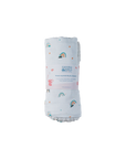 Three Layered Muslin Blanket / Denim Rainbow