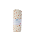 Three Layered Muslin Blanket / Blush Hedgehog