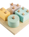 Wooden Sorting & Stacking Blocks
