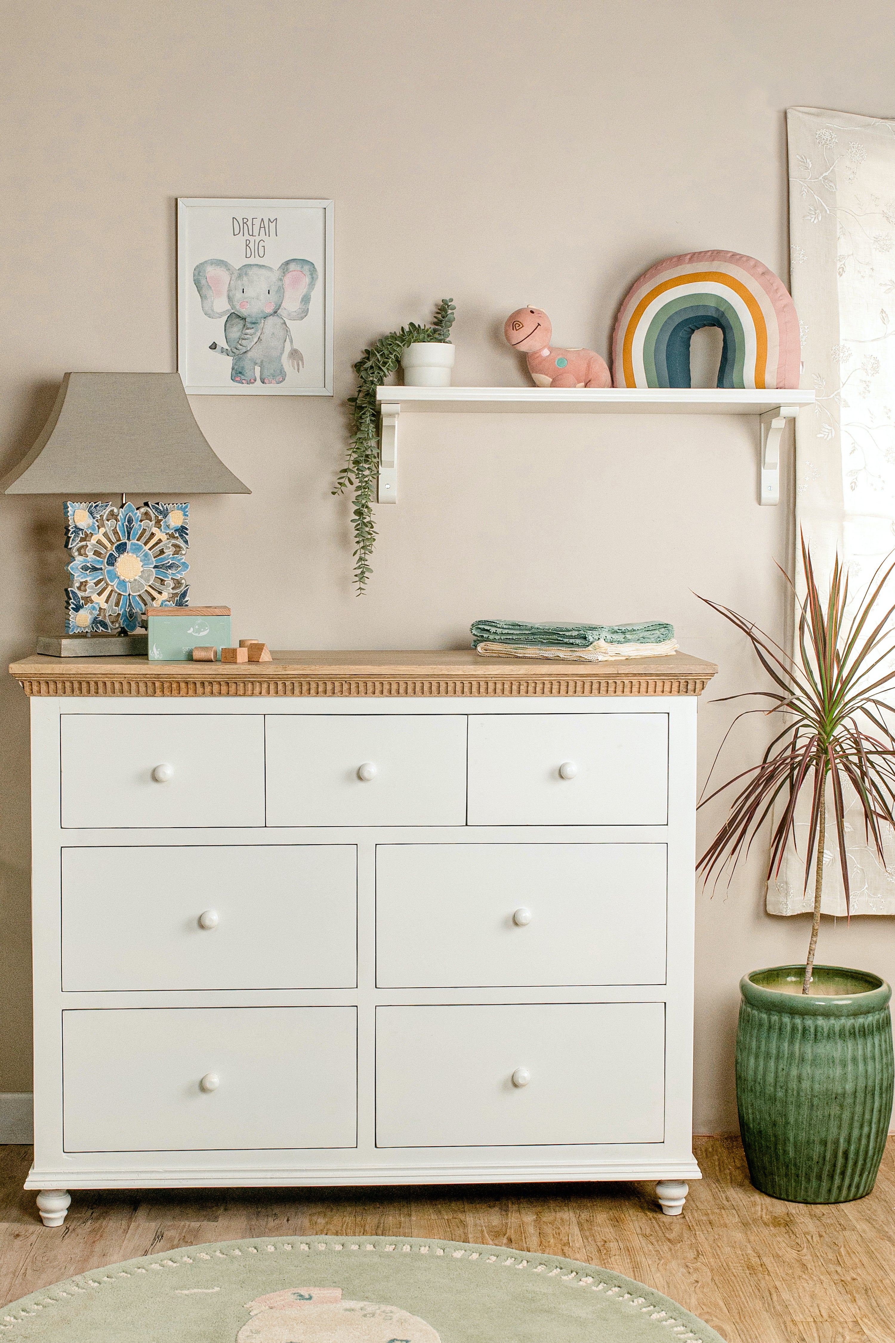 Chest of 7 Drawers - White Duco