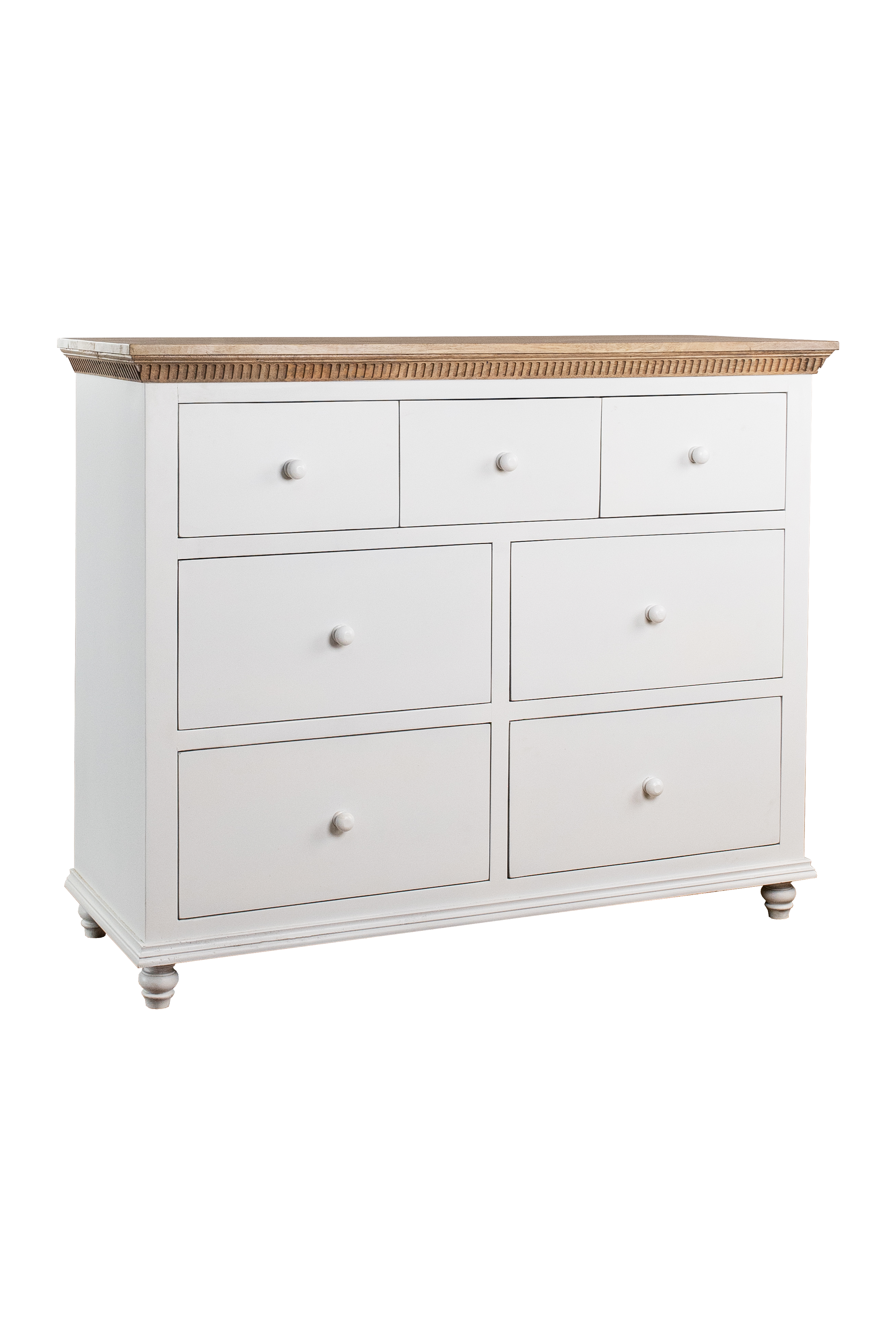 Chest of 7 Drawers - White Duco