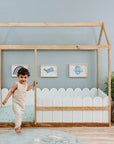 Toddler House Bed - White Duco