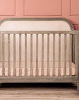 Wooden Cot With Headboard - Ash Grey