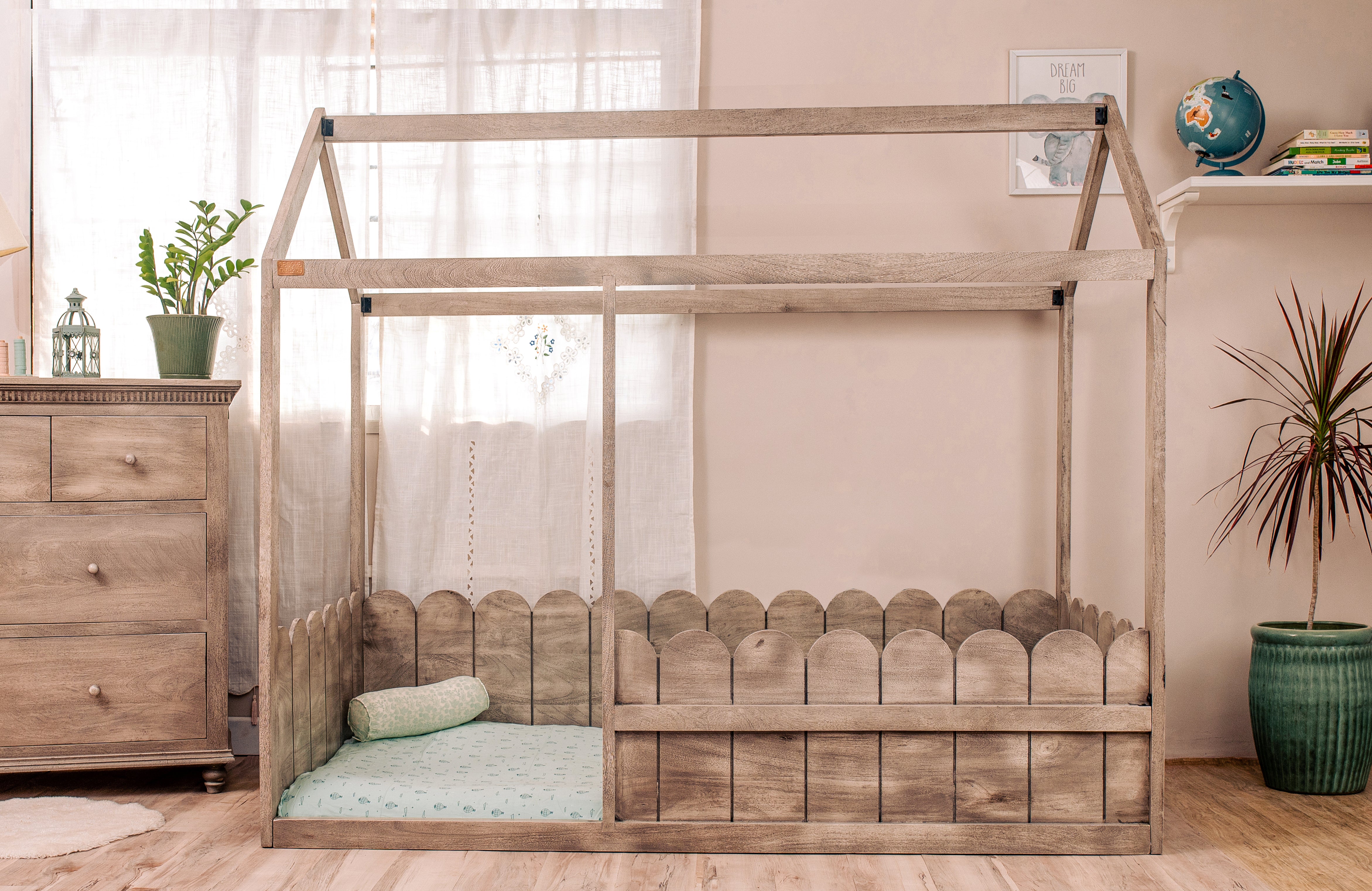 Toddler House Bed - Ash Grey