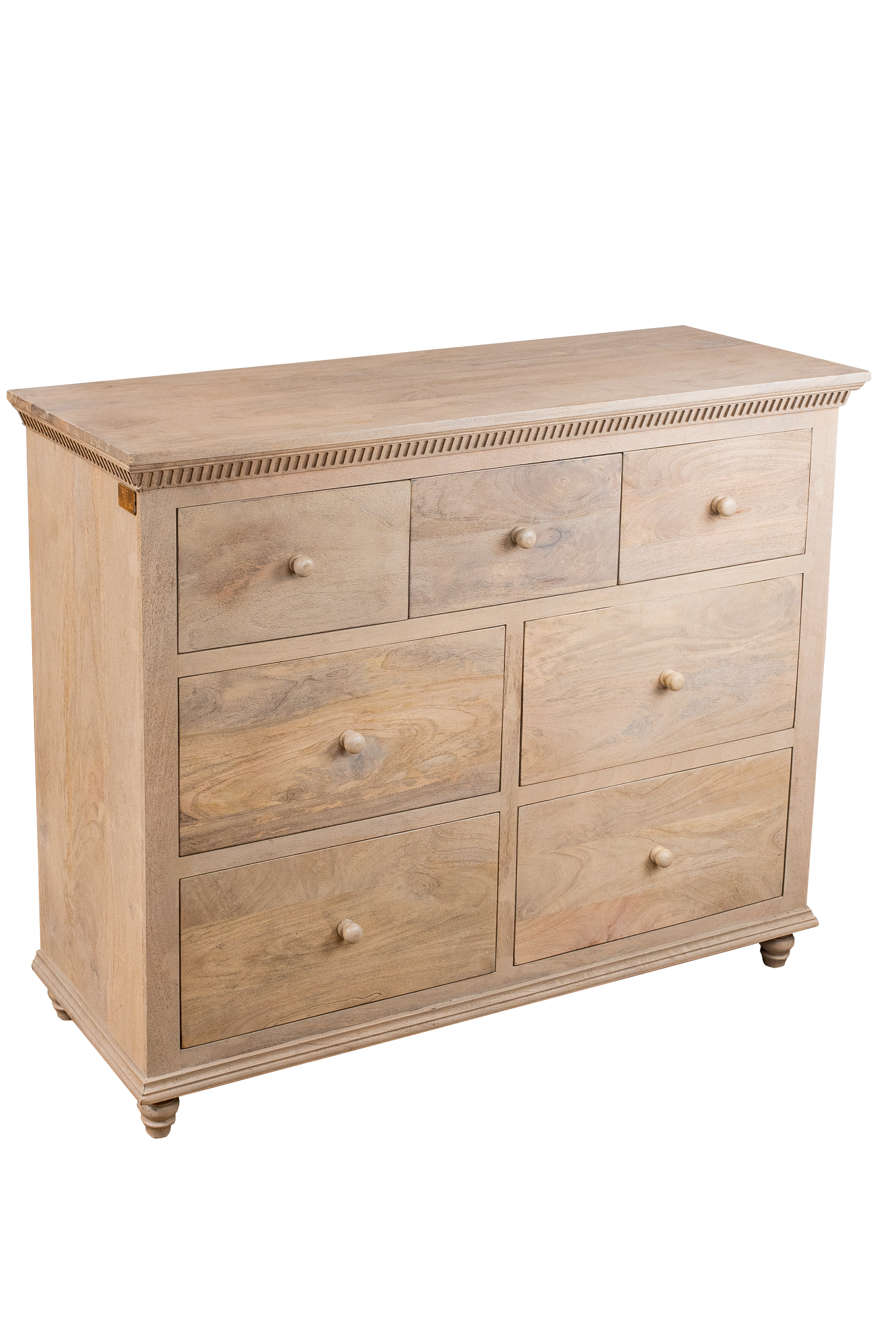 Chest of 7 Drawers - Oat Finish