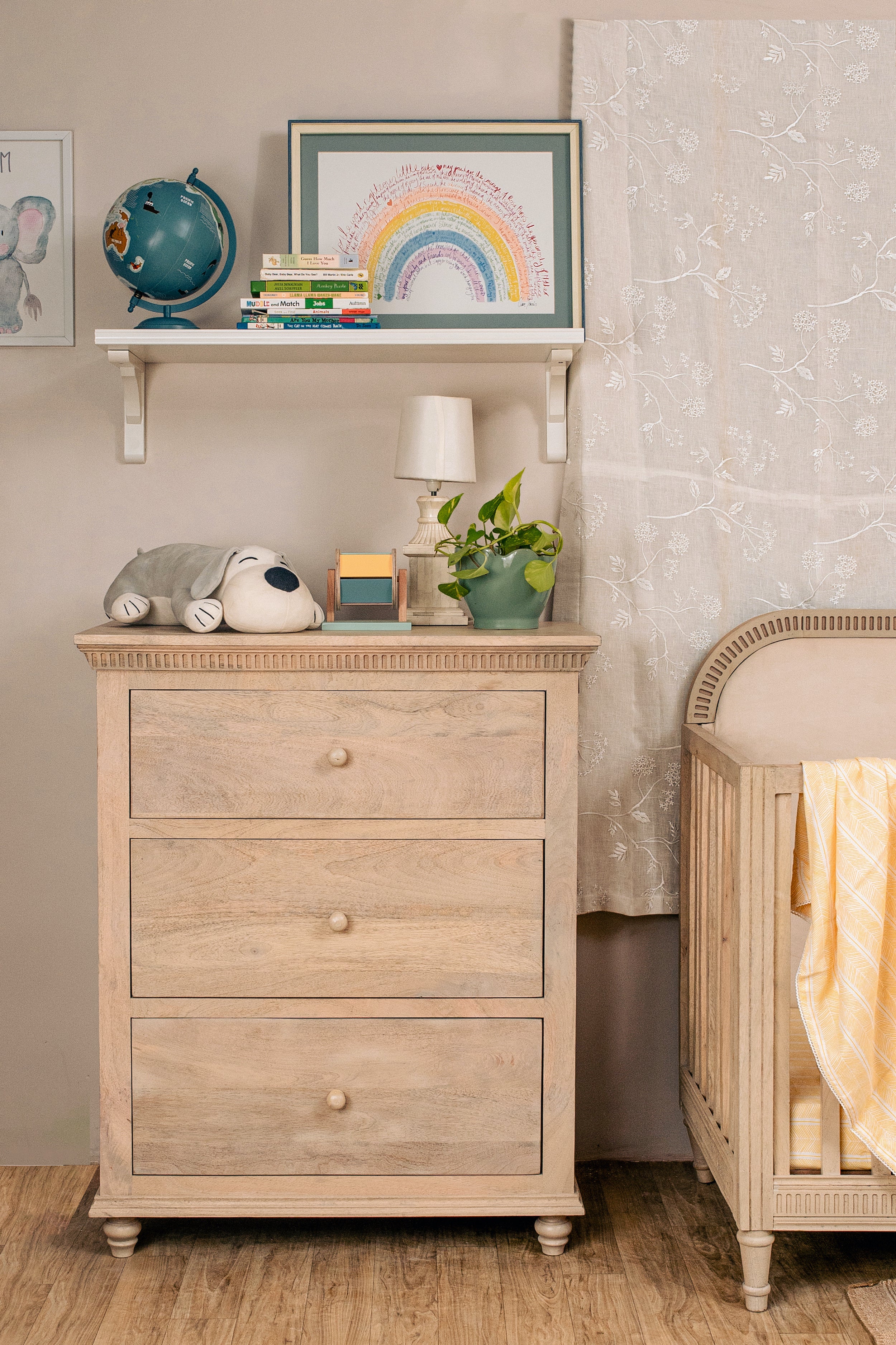 Chest of 3 Drawers - Oat Finish