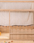 Toddler House Bed - Oat Finish