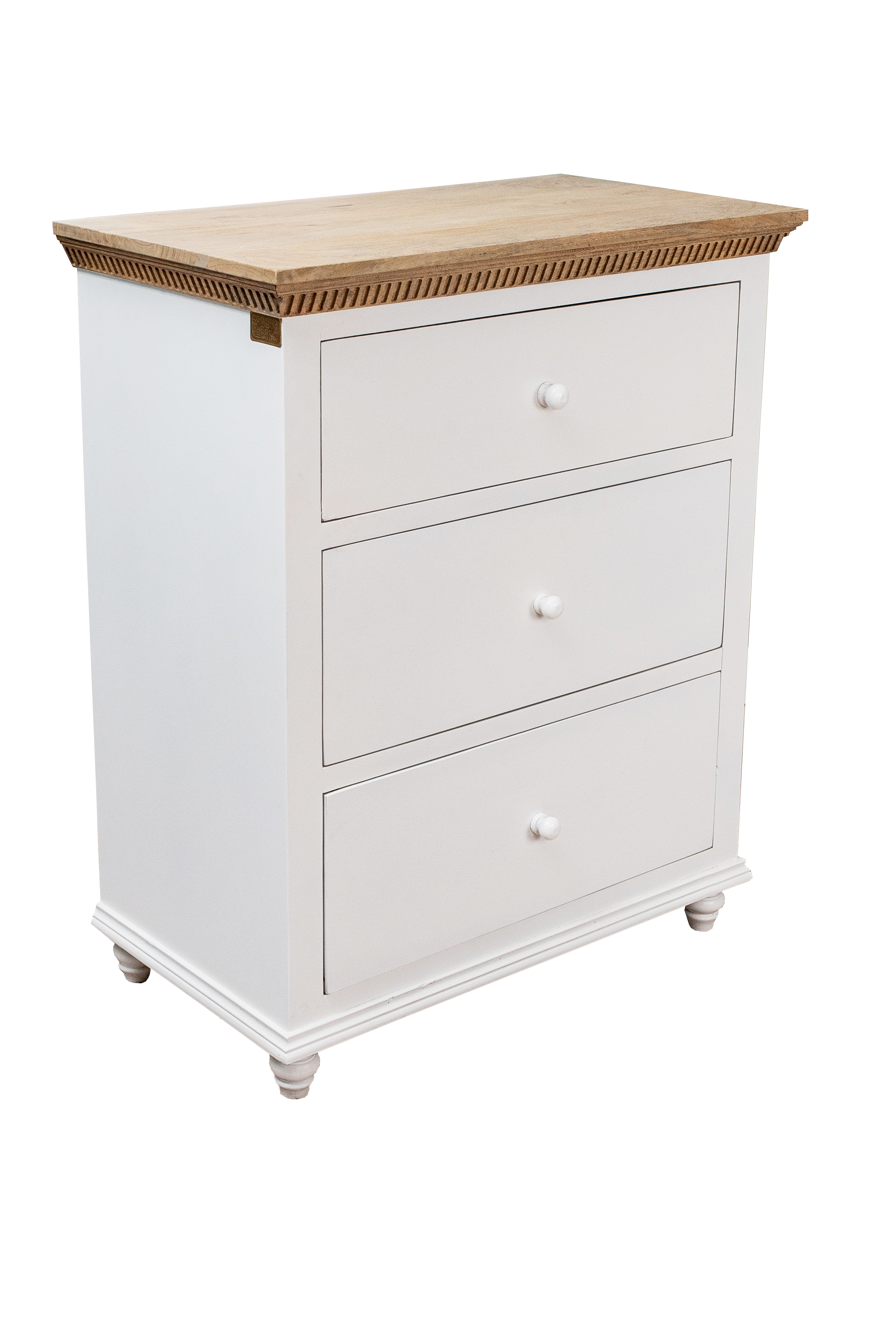 Chest of 3 Drawers - White Duco