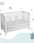 Wooden Cot - White Duco