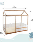 Toddler House Bed - White Duco
