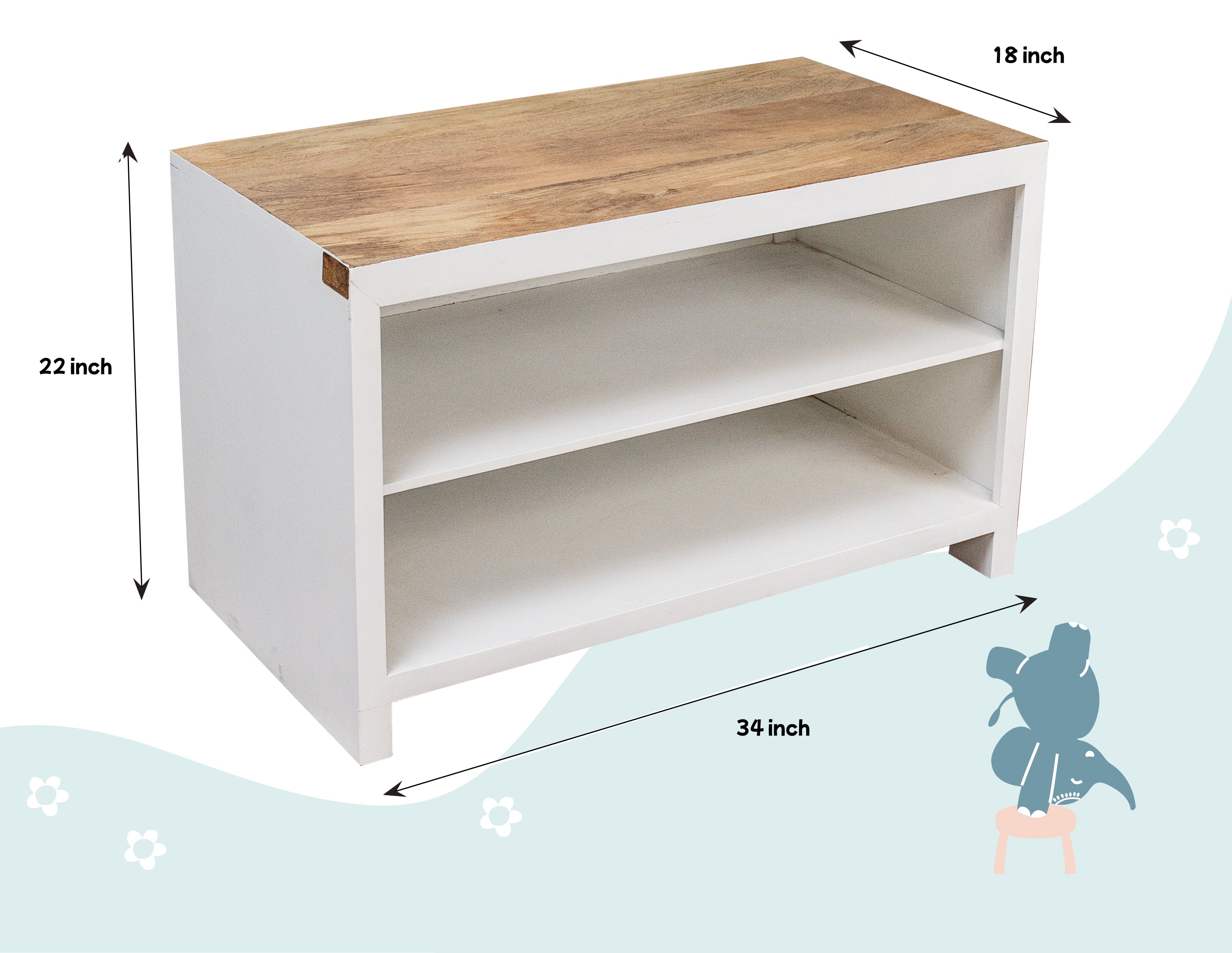 Montessori Storage Unit - White Duco