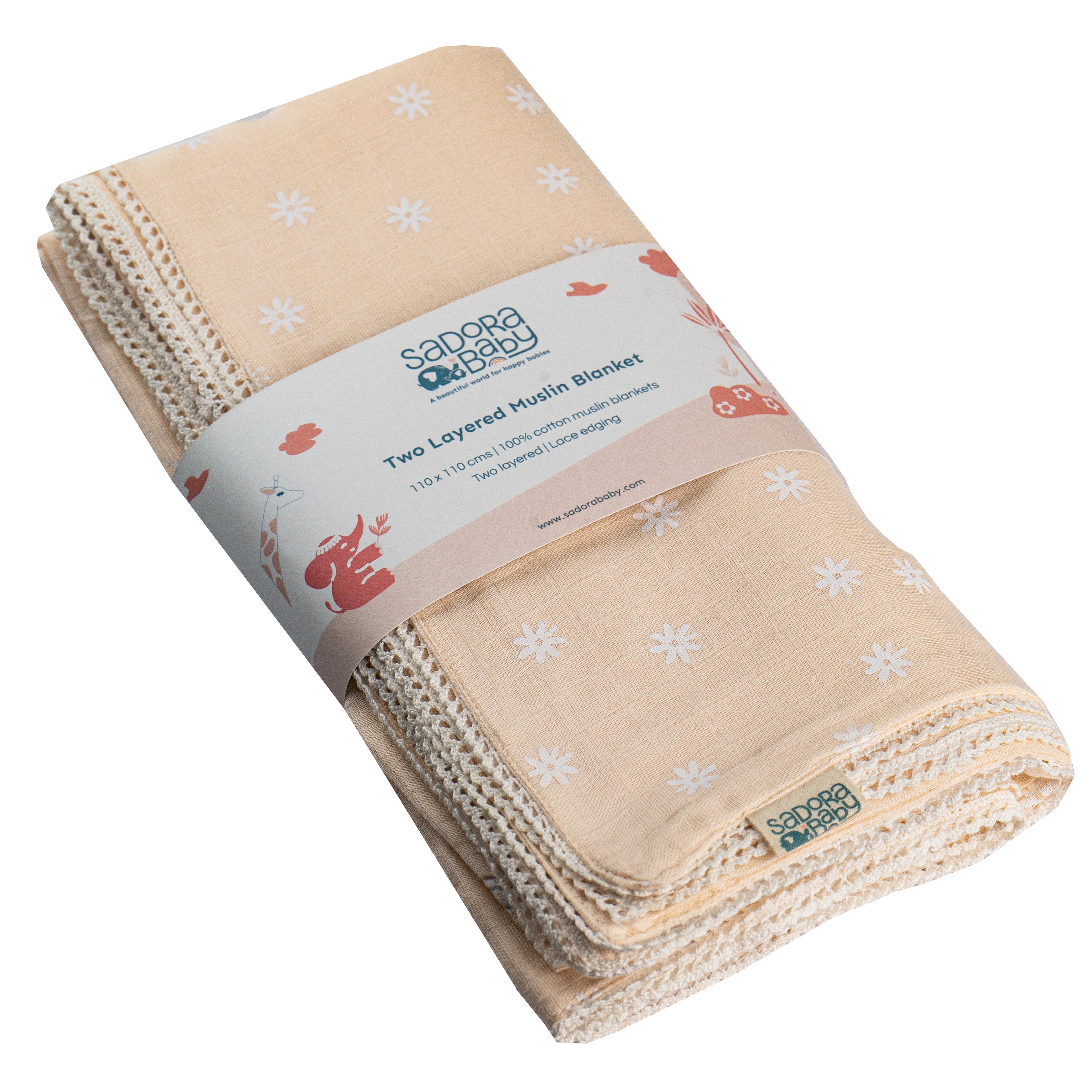 Two Layered Muslin Blanket / Daisy