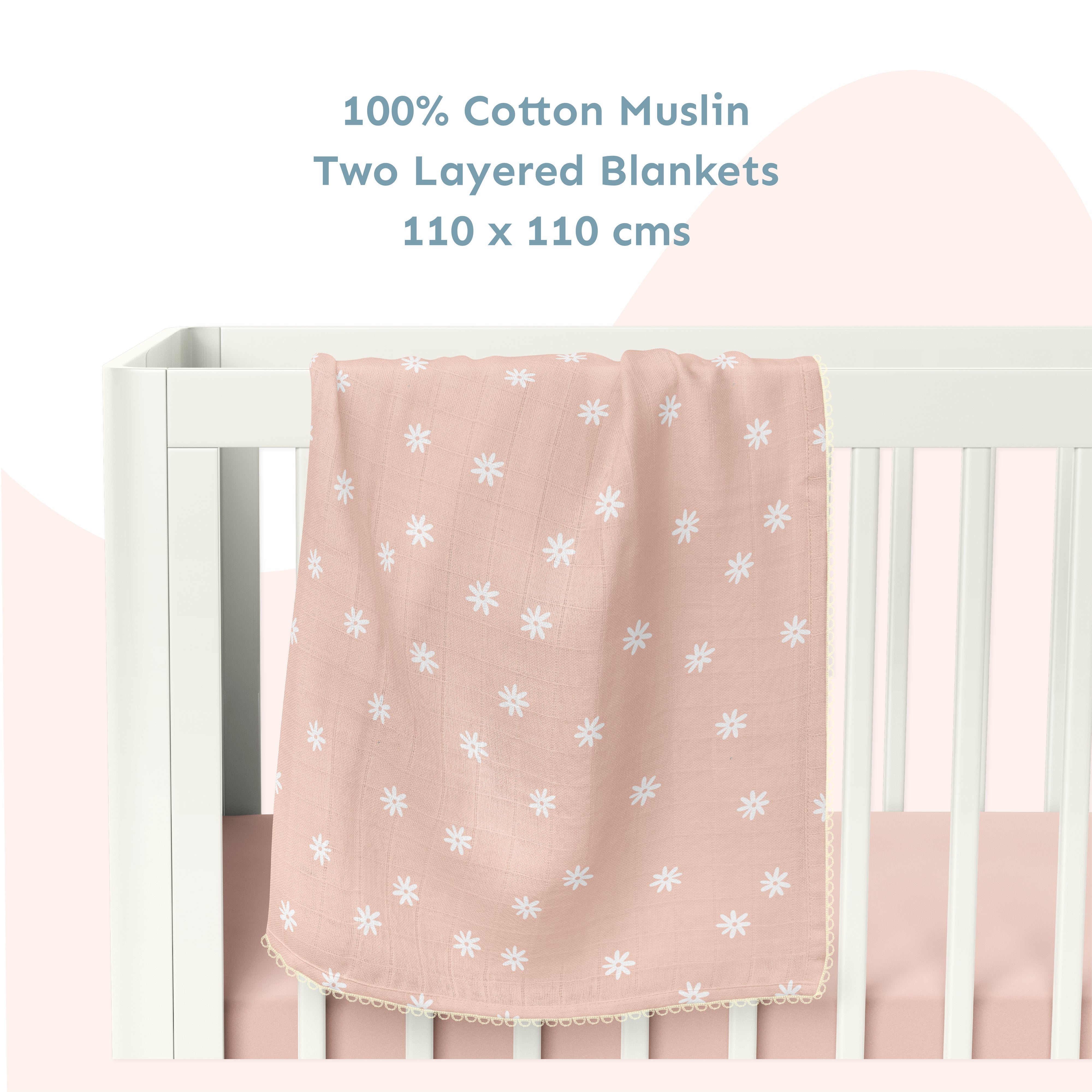 Two Layered Muslin Blanket / Daisy