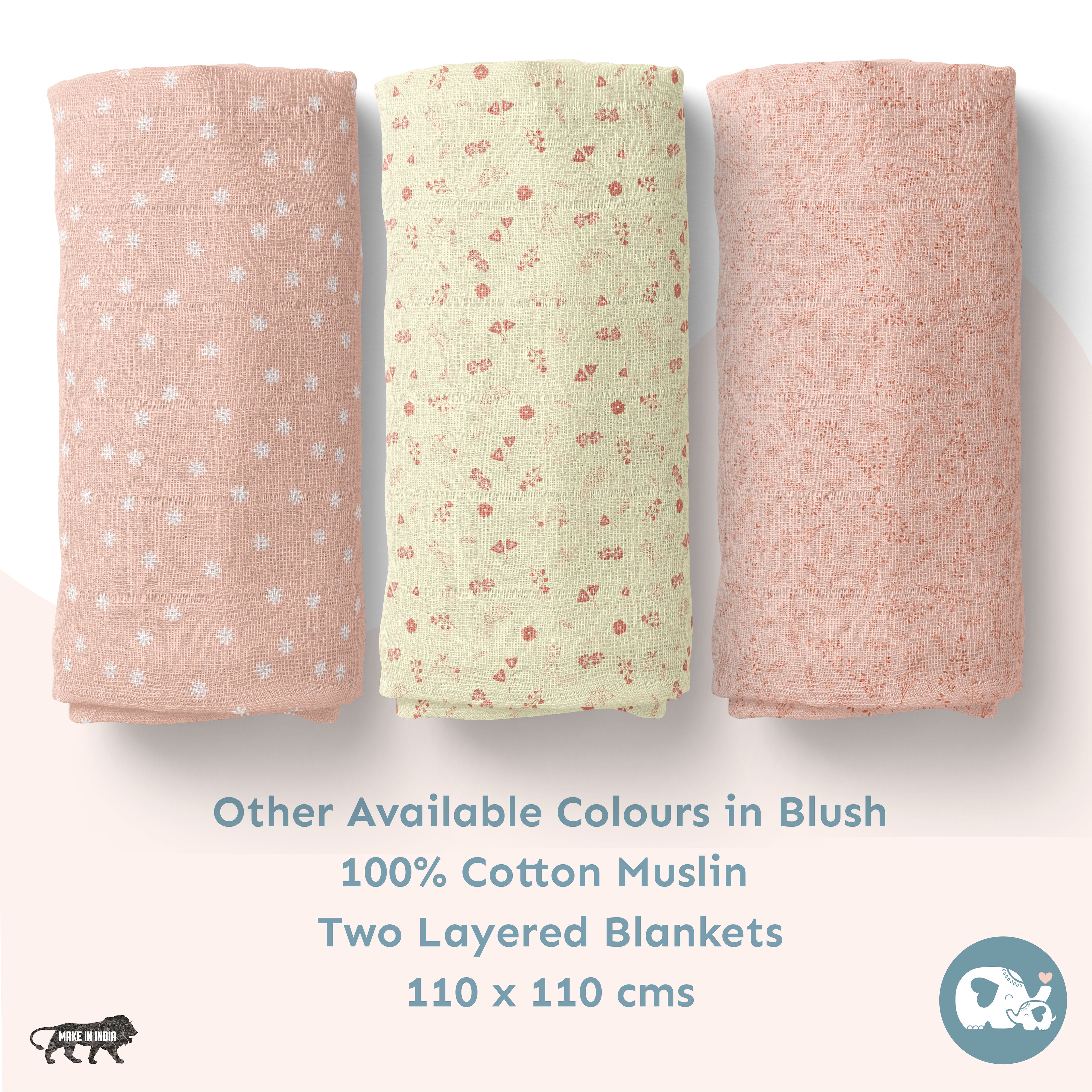 Two Layered Muslin Blanket / Floral
