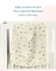 Two Layered Muslin Blanket / Hedgehog