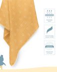 Two Layered Muslin Blanket / Elephant