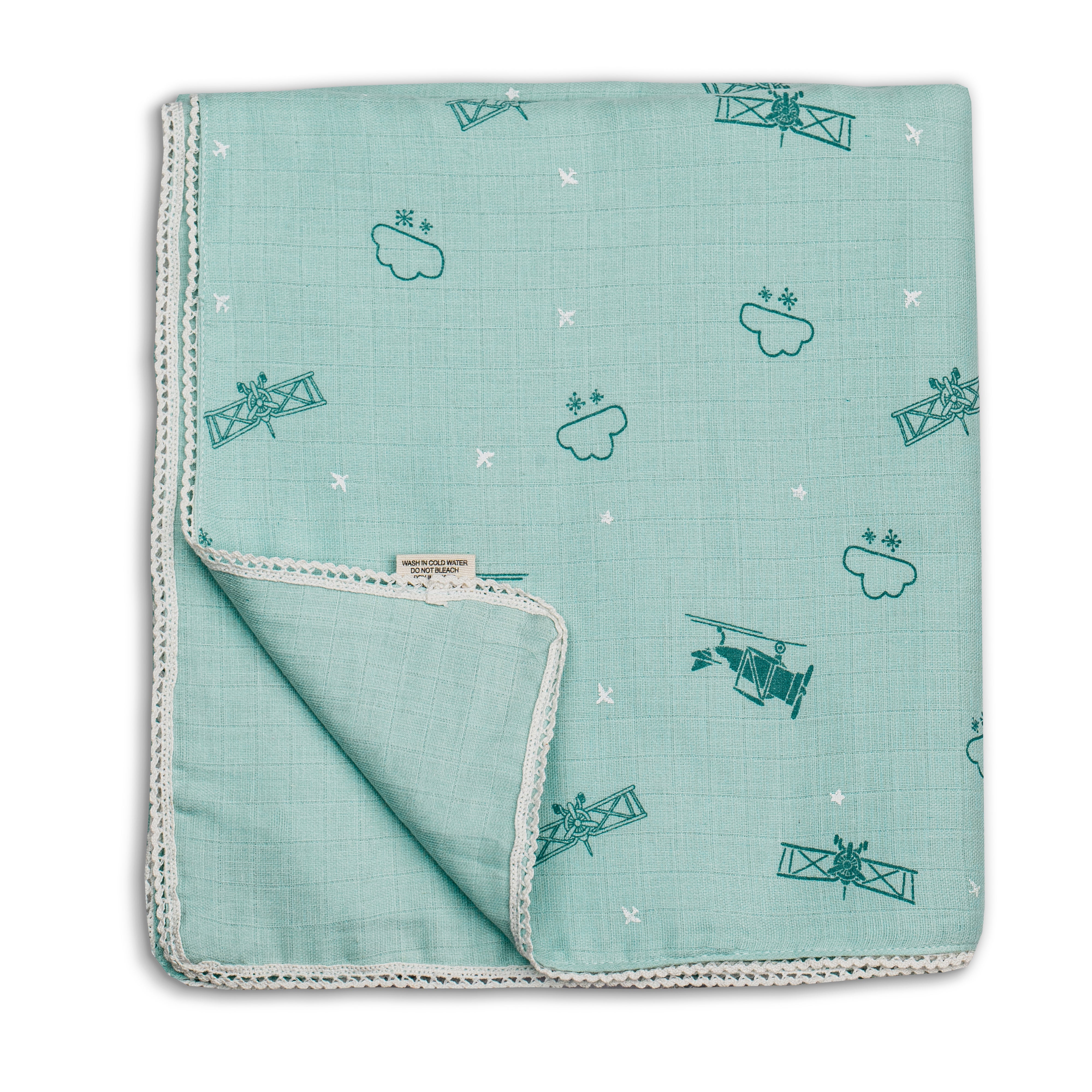 Two Layered Muslin Blanket / Aeroplane