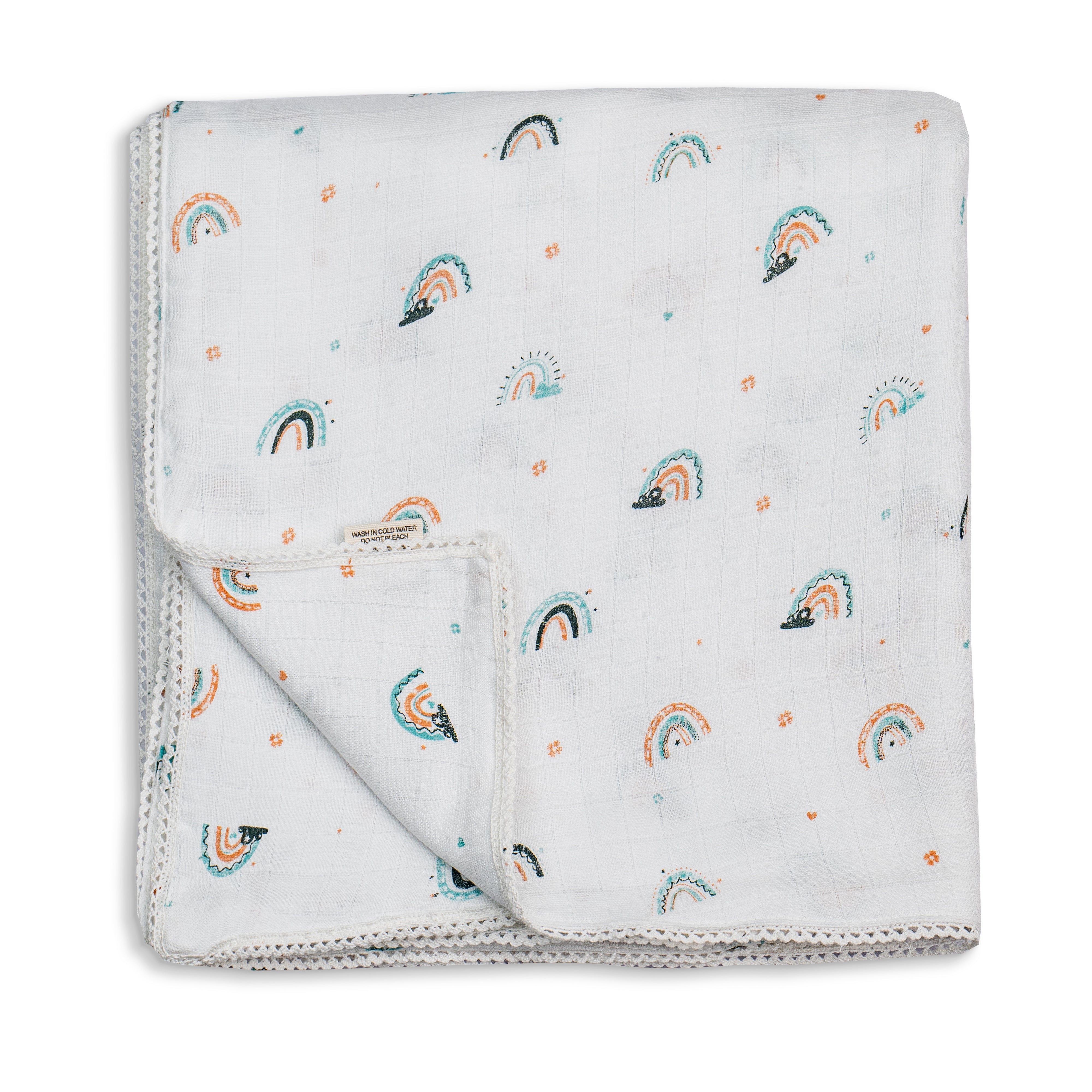 Two Layered Muslin Blanket / Rainbow