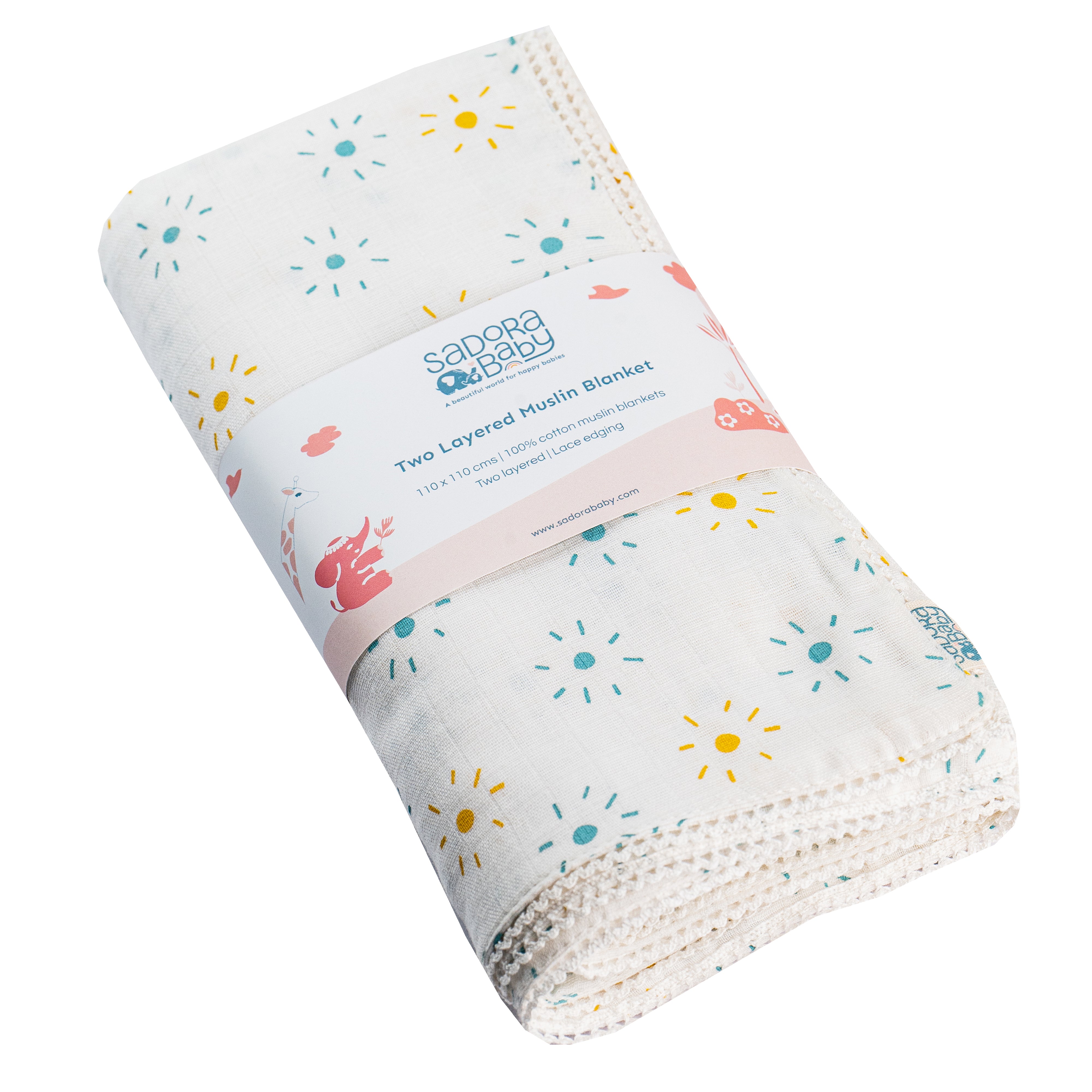 Two Layered Muslin Blanket / Sun