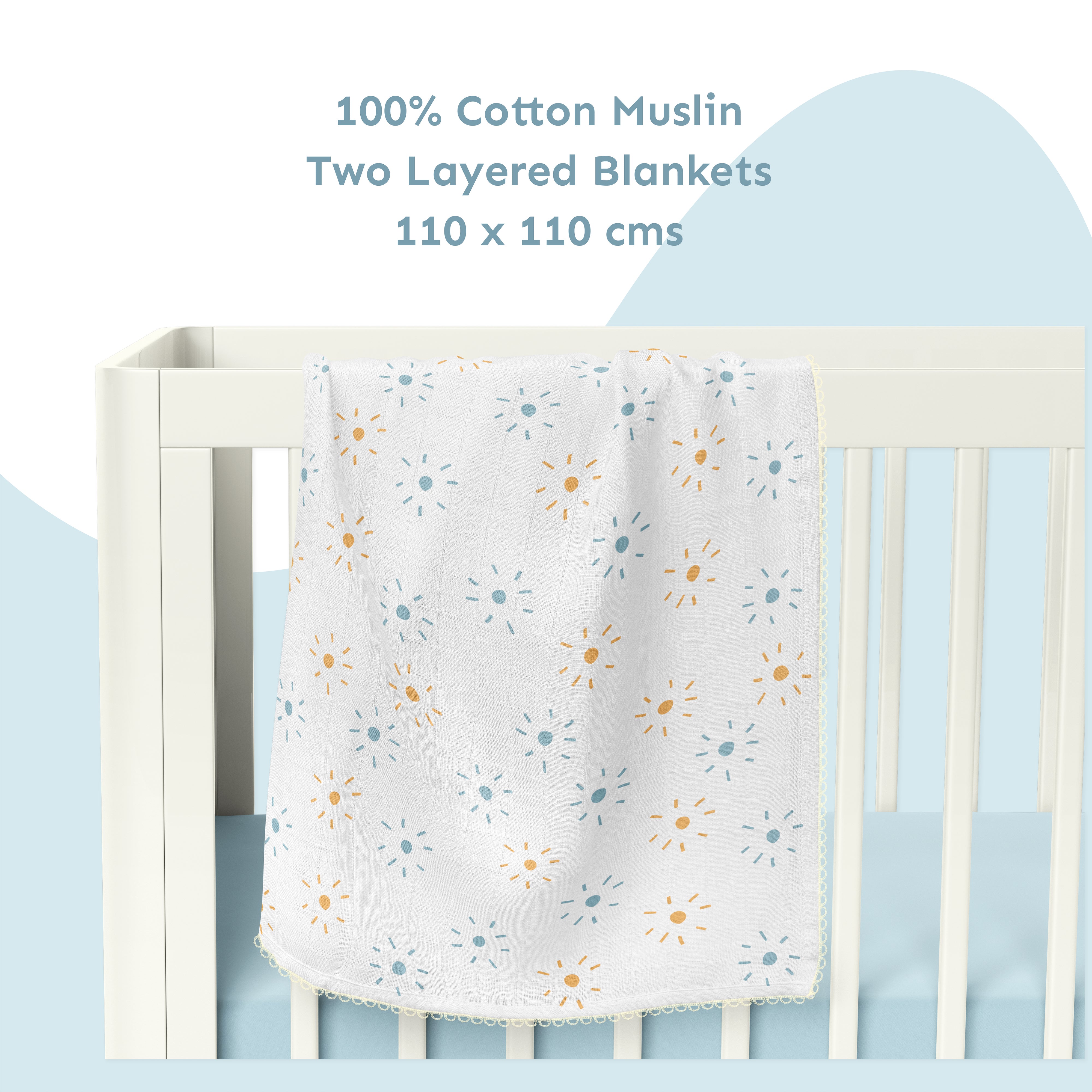 Two Layered Muslin Blanket / Sun