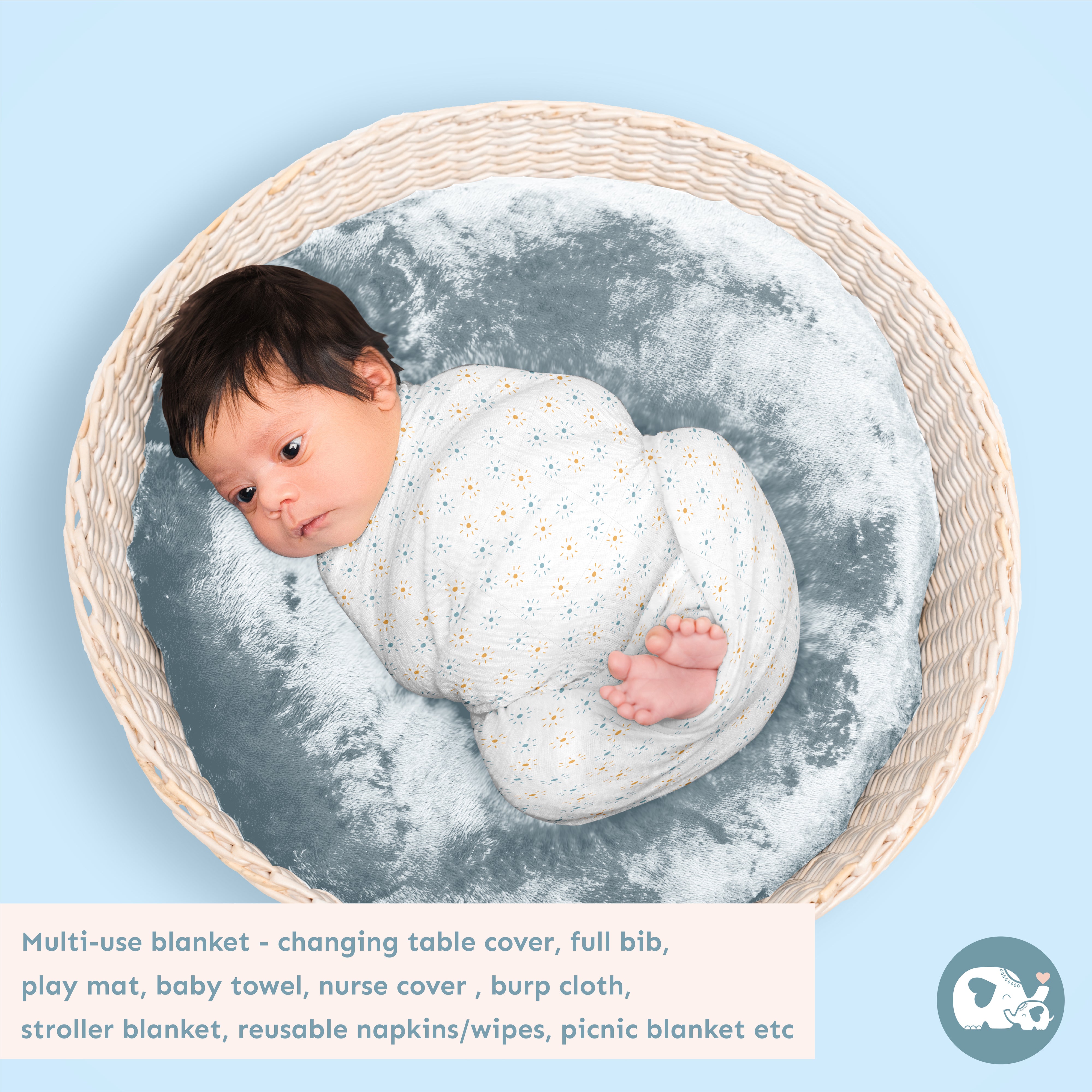 Two Layered Muslin Blanket / Sun