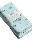 Muslin Swaddles 110 x 110 Hot Air Balloon / Sky / Rainbow