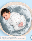 Muslin Swaddles 110 x 110 Hot Air Balloon / Sky / Rainbow
