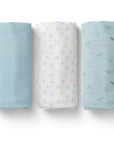 Muslin Swaddles 110 x 110 Sky / Sun / Aeroplane