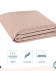 Baby Cot Fitted Sheets / 140 x 80 / Blush Daisy